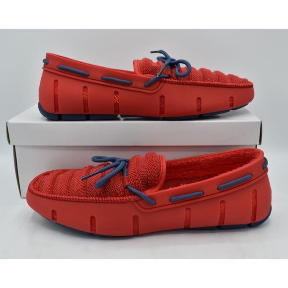 SWIMS Mens Size 8 Terry Loafer Red Ensign Blue Slip On Loafers Shoes - Picture 10 of 12